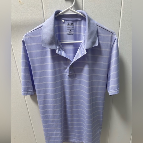 adidas Other - Adidas Men’s Lavender Striped Golf Polo